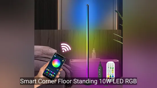 Smart Corner Floor Standing 10W LED RGB Ambient Lighting Modern Indoor Light Home Decor Floor Lamp