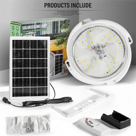 Home Indoor Waterproof Outdoor IP65 ABS Fixture Solar Ceiling Light
