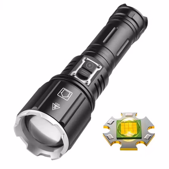 Brightenlux 2022 New Best Tactical USB COB LED 10000 Lumen High Power Rechargeable Flashlight with Power Bank