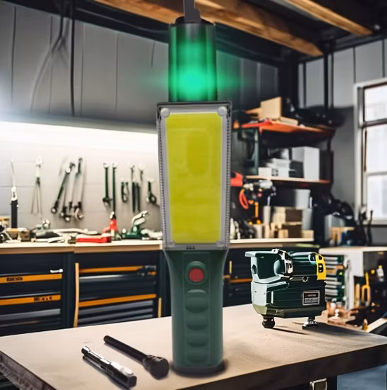 1000lm COB Mechanic Recharging Work Light for Car Repair BBQ with Clamp