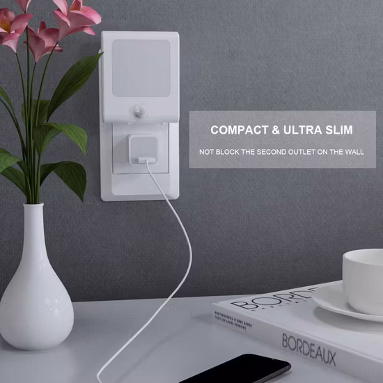 Plug LED Auto Sensor Night Light - EU Plug