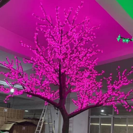 Outdoor Decorative LED Cherry Blossom Tree Light Artificial Decorative Lighting 