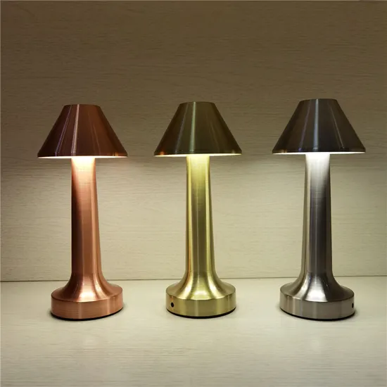 Touch Sensor Restaurants Battery Operated Restaurant Rechargeable Cordless Metal LED Desk Table Lamp Lights for Bar 