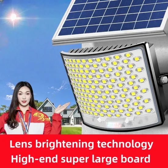 300W Solar Floodlight with Motion Sensor 35, 000lm 180° Wide Angle 5000K Daylight 