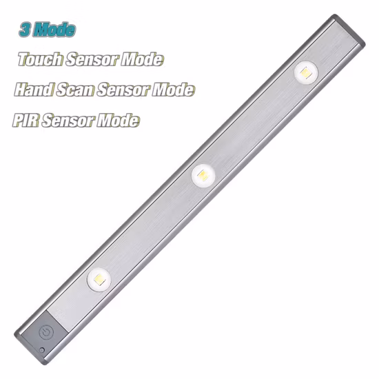 300 Lumen Indoor Battery Powered LED Night Sensor Lamp Home Decorative PIR Sensor Ceiling LED Lá Mparas De Gabinete Lighting 80PCS SMD LED Cabinet Light