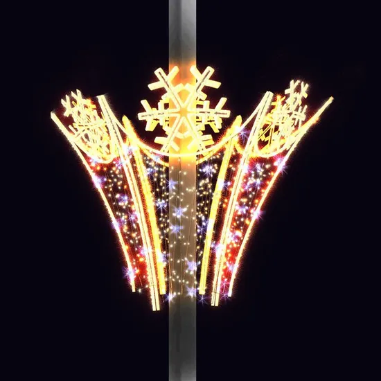 Wholesale High Quality Outdoor Decorative Motif 3D Street Poles LED Light 